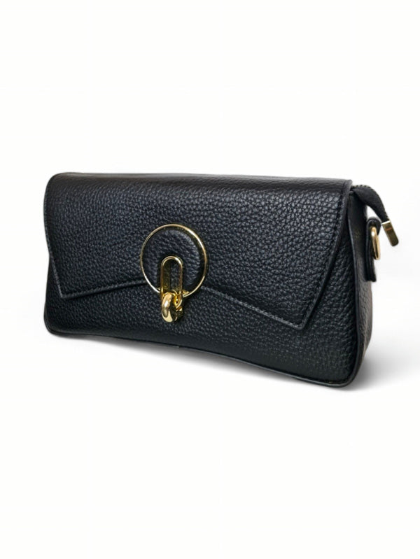 Ladies Bag - Black, Straps Included, ±13×24 cm