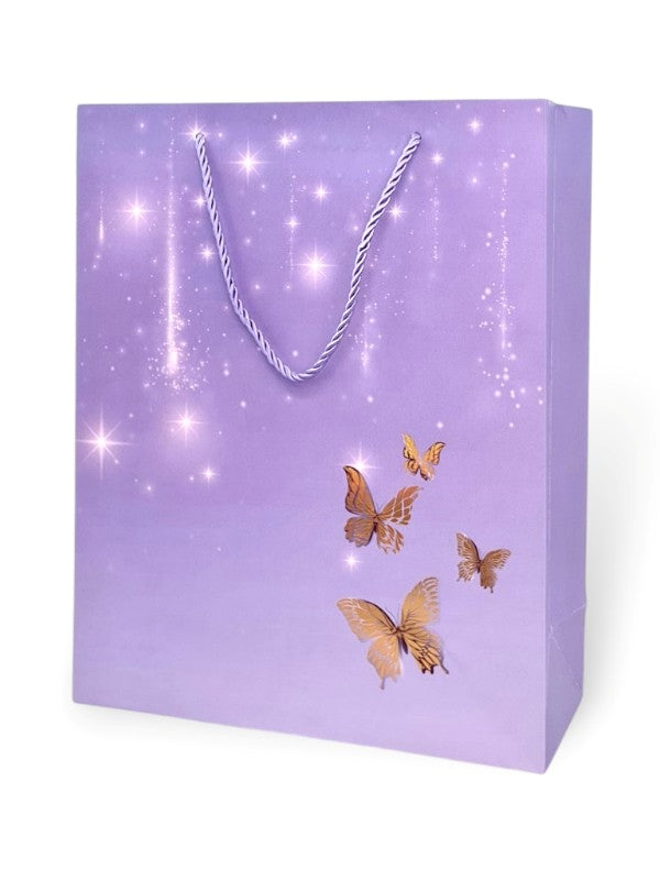 GIFT BAG - Purple - ±32×26×10 Cm