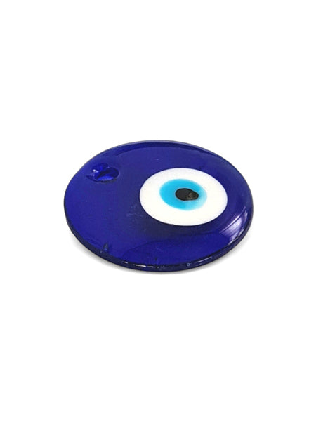 Pendant Glass Evil Eye - Murano Beads, Blue, ±50 mm