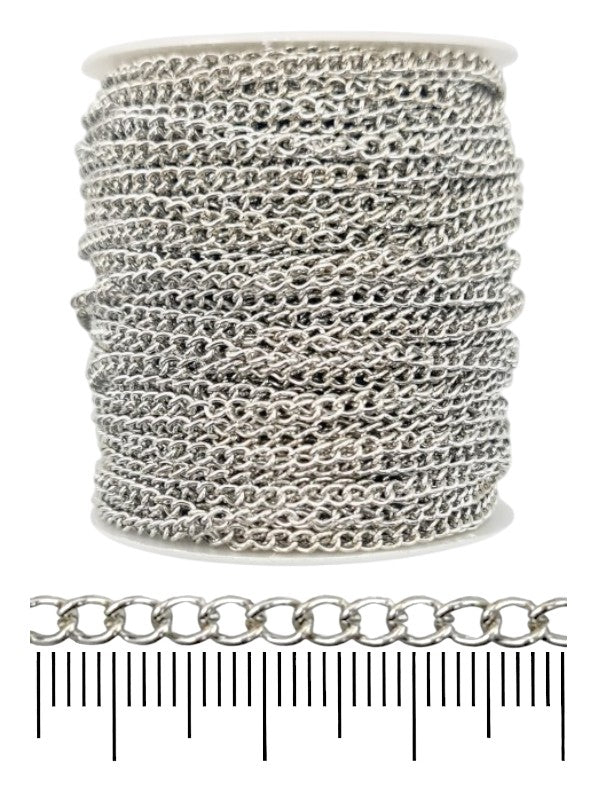 Chain - Silver, 4×4 mm, ±47 m