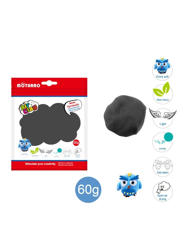 Motarro Air Clay - Charcoal Black, 60 g