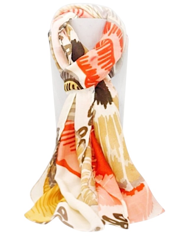 Scarf - Beige, ±184×86 cm