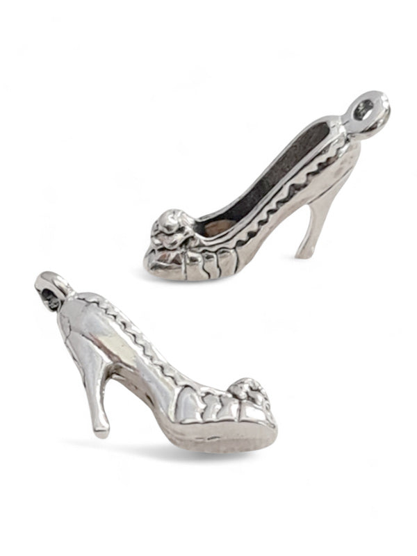 Metal Charm - High Heel ±14×21 mm ±50-Piece