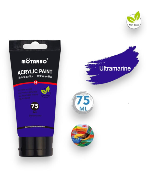 Motarro Acrylic Paint - Ultramarine, 75 ml