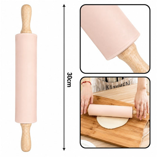 Silicone ROLLING PIN - 30 cm - Pink