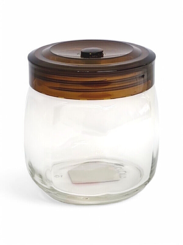 Glass Jar - Plastic Brown Lid, 900 ml, ±110×100 mm