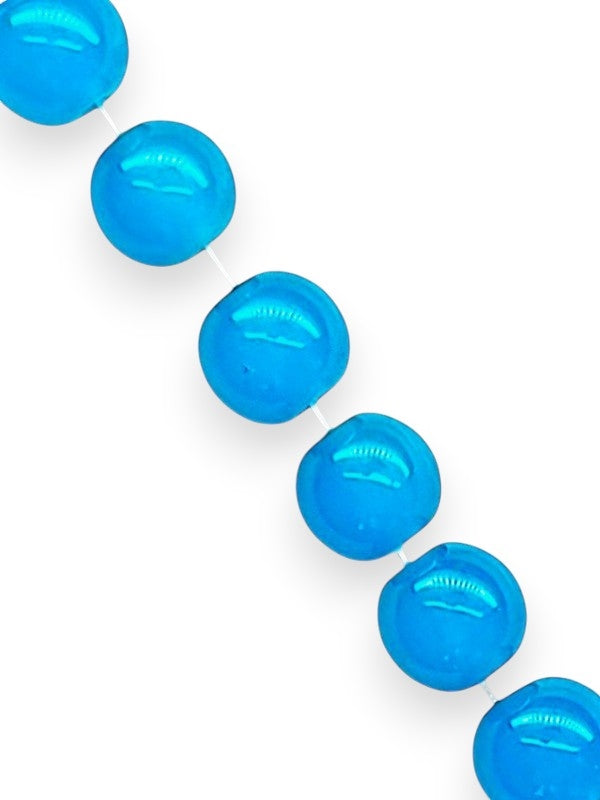 GLASS BEADS - BLUE - 8 Mm - ±100-Piece