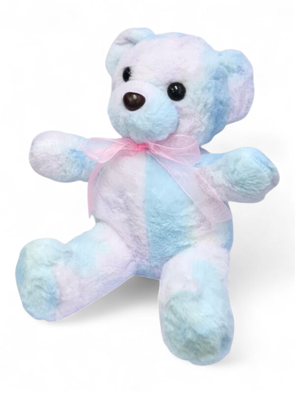 Kids Soft Toy - Teddy Bear, Blue And Purple, ±30×23 cm