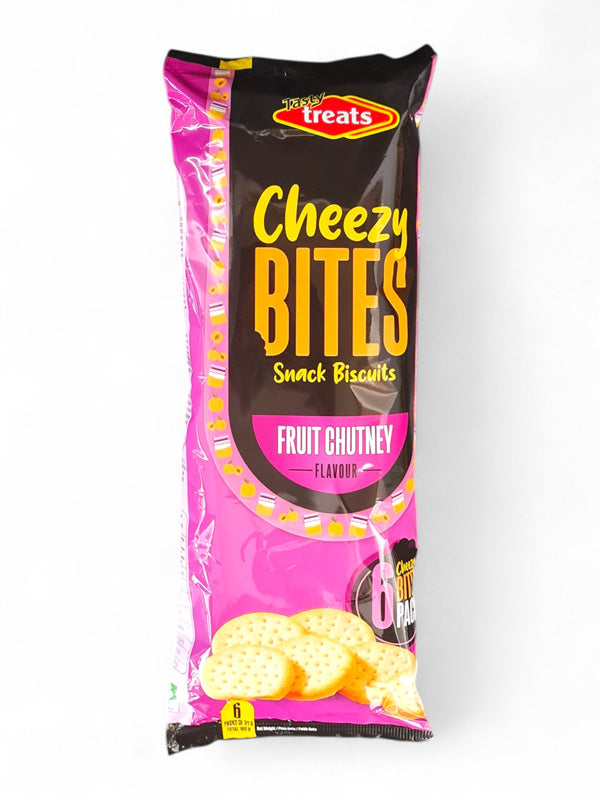 Cheezy Bites Snack Biscuits - Fruit Chutney, Pack Of 6×30 g