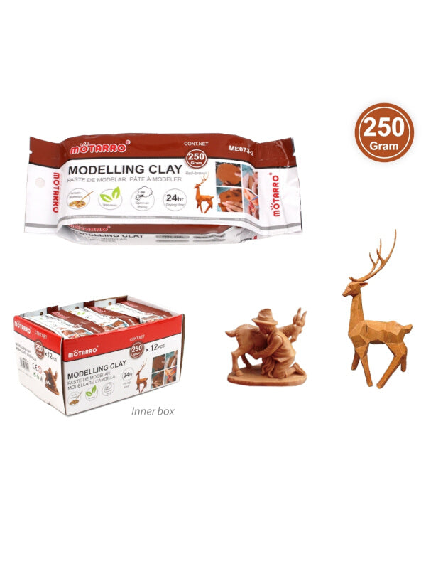 Motarro Modelling Clay - Red Brown, 250 g
