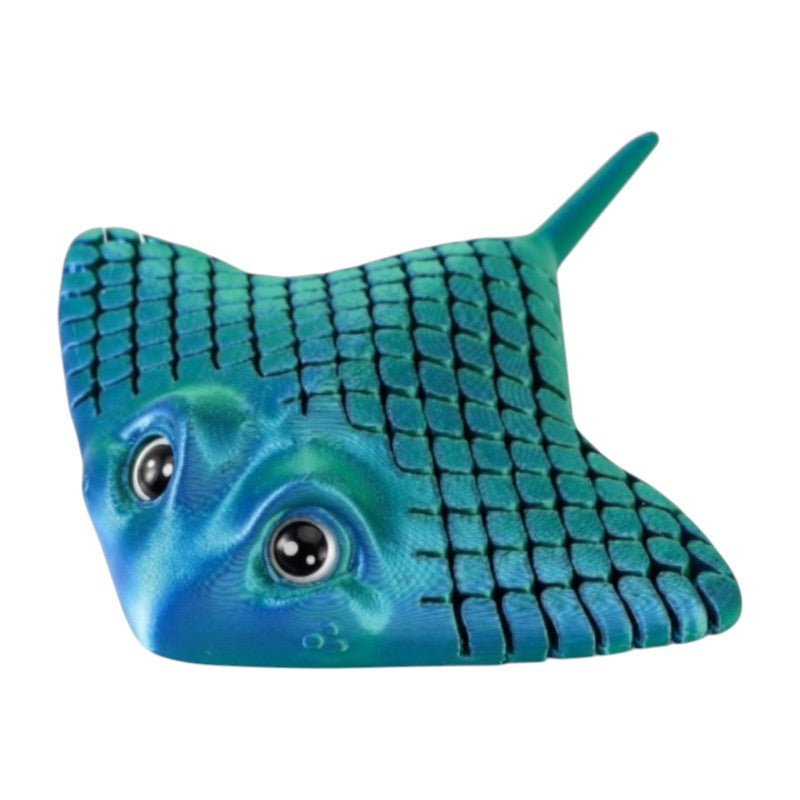 3D Printing TOY STING RAY - Green