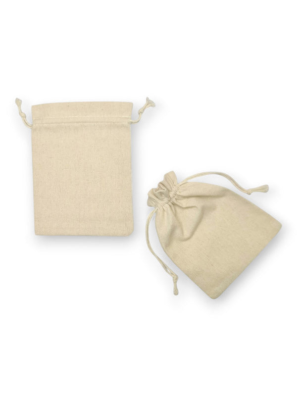 Cotton Bag - Natural, 15×20 cm ±5-Piece