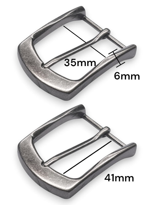 Belt Buckle - Silver, Inside Measurement 35×41×6 mm, ±5-Piece