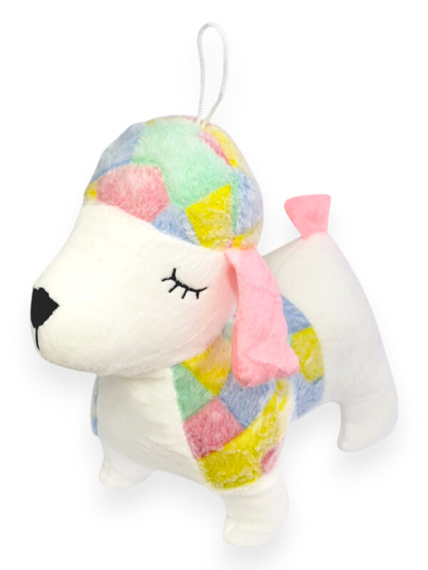 Kids Soft Toy - Dog, White, ±25×24 cm