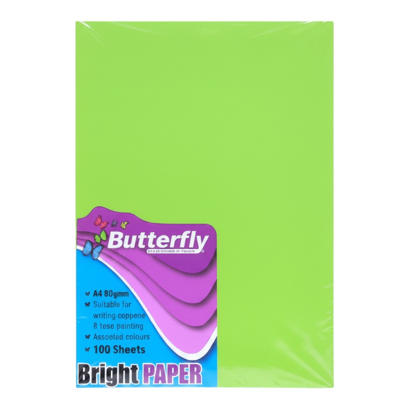 A4 PAPER 100 SHEET Brite/pastel
