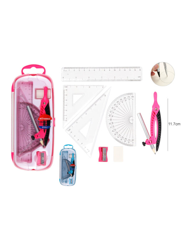 Motarro Compass Set - Pink, 8-Piece