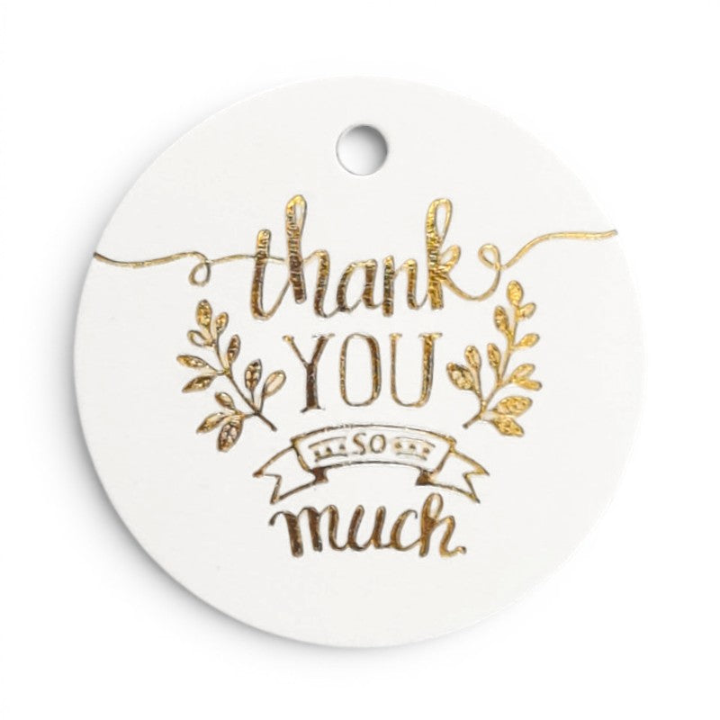 TAGS THANK YOU 4.5 Cm + - 100-Piece