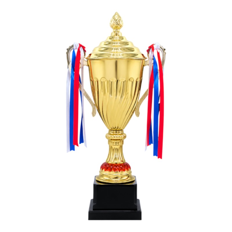 Trophy CUP - GOLD - Material: METAL CUP / Plastic STAND AND BASE - Length: 9×31 Cm