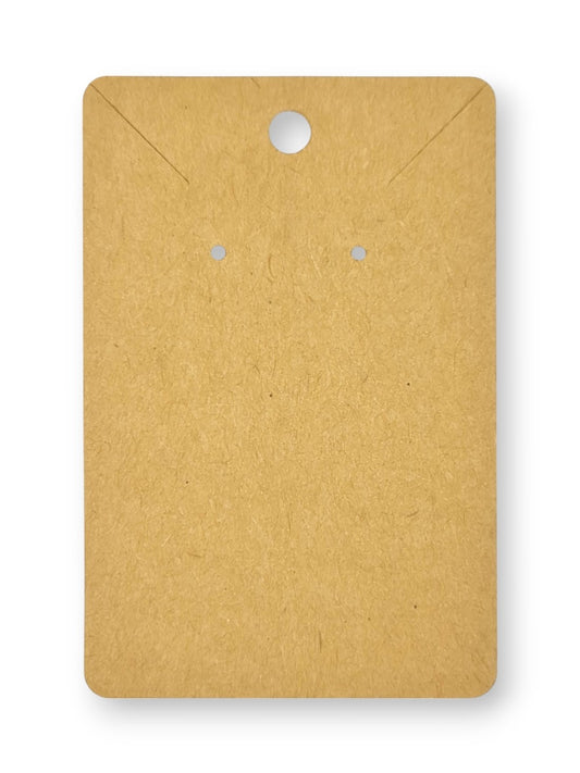 Jewellery Display Tags - Earrings And Necklace, Natural, ±6×9 cm ±200-Piece