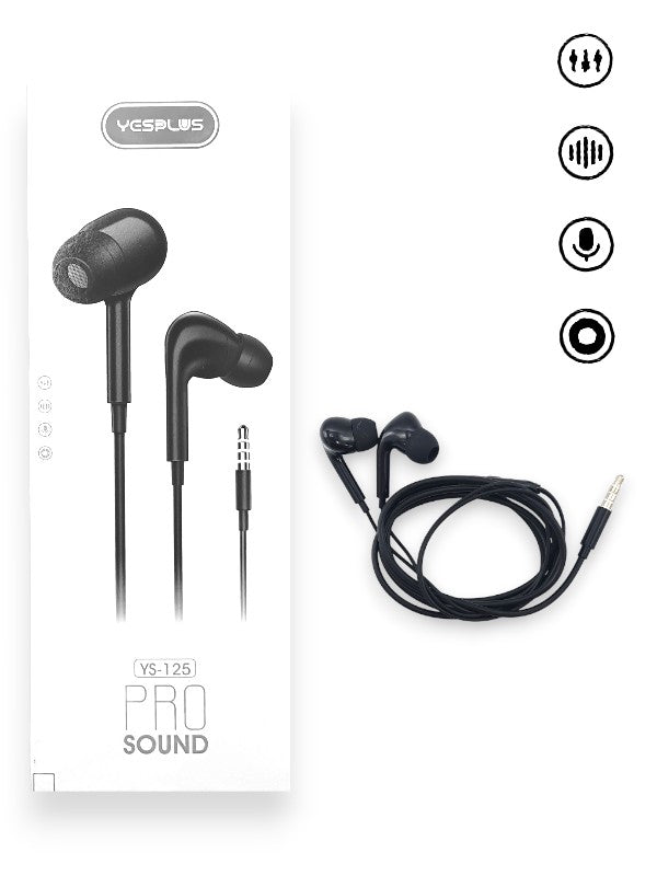 Yesplus Ys - 125 - Earphone, Black