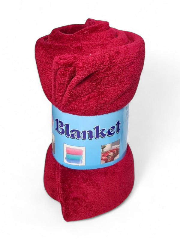 Blanket Coral Fleece ±150×200 cm Maroon