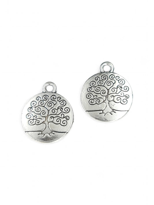 Metal Charm - Tree Of Life ±18×14 mm ±30-Piece