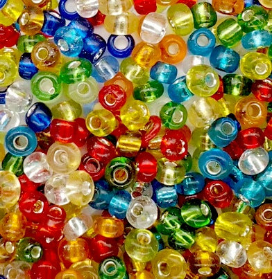 Seed Beads - Size 11/0, Silverlined Mixed Colours