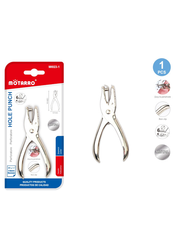 Motarro Hole Punch - Silver, 6 mm