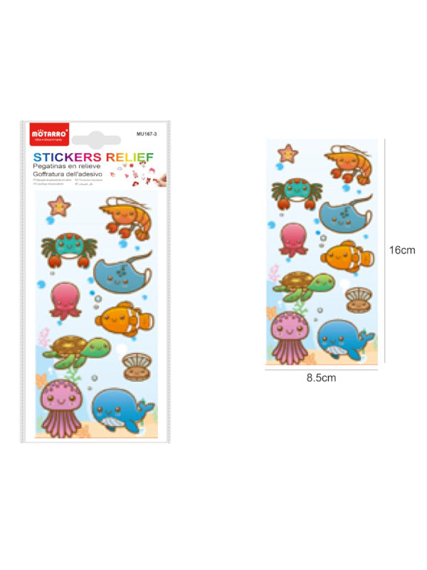 Motarro Stickers Relief - 1 Sheet