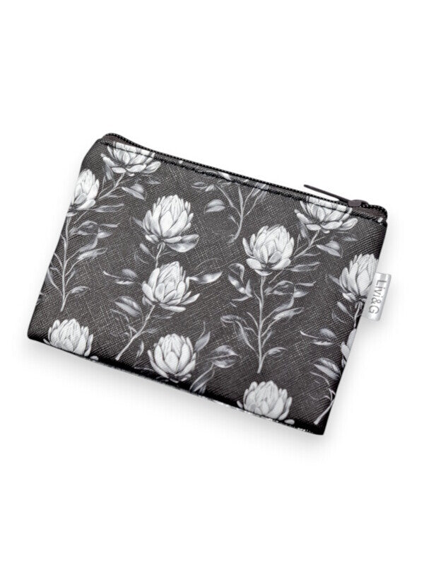 Protea Cosmetic BAG - SMALL - BLACK - ±10×14×1 Cm