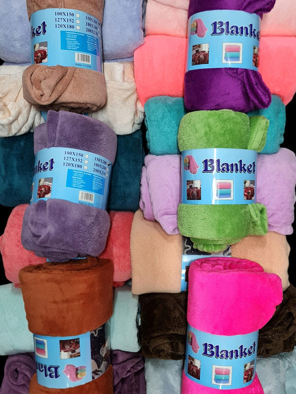 Blanket Lucky Dip (accept Any Colour/style Fleece/pattern) ±150×200 cm