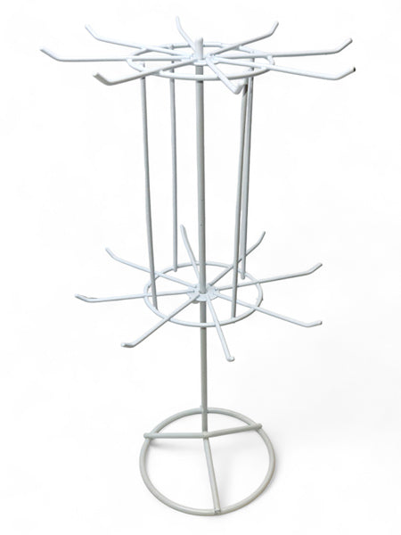 Metal Display Stand - 2 Tier, White