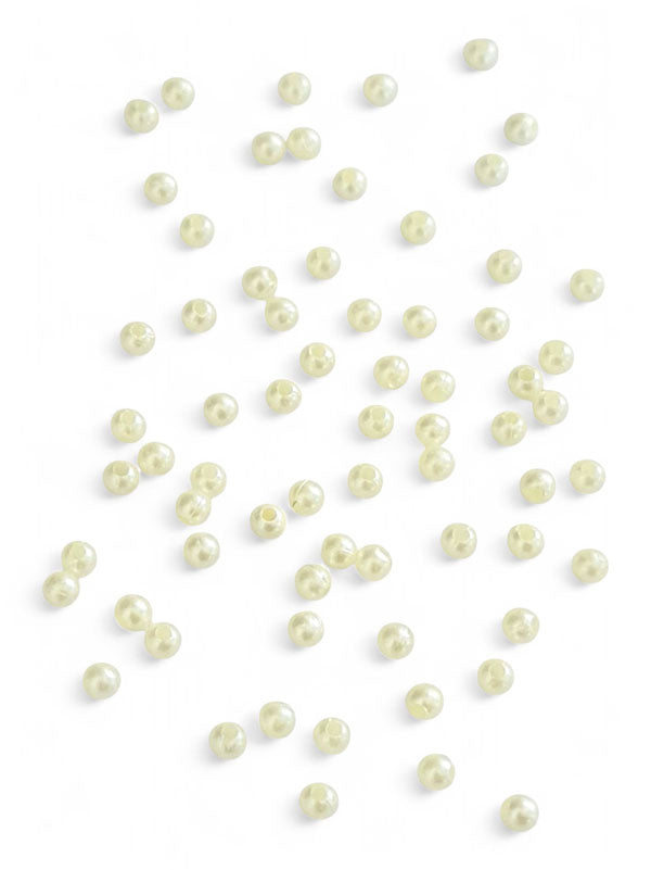 Beads - Cream, Size 4 mm, ±500 g/15000-Piece