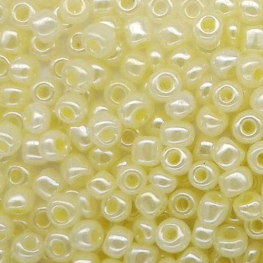 Seed Beads - Size 8/0, Ceylon Cream
