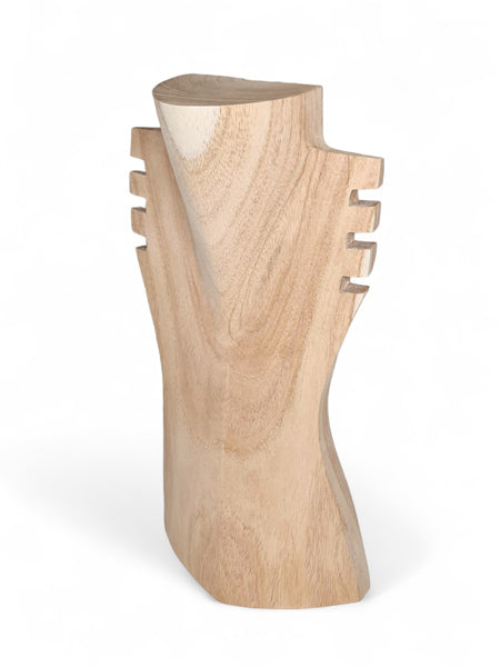MULTI Necklace STAND WOOD - Natural
