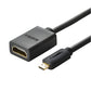Ugreen 20134-20134 Micro HDMI Male to HDMI Female Adapter - Black