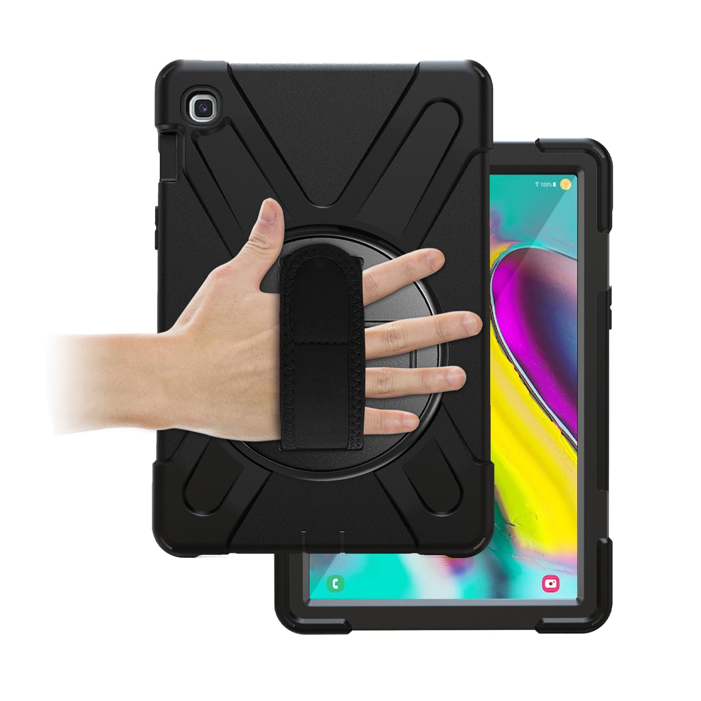 Port Designs Pro Shock 360 Rugged Protective and Rotative Folio for Samsung Galaxy Tab A9+ - Black - alternate product view 5