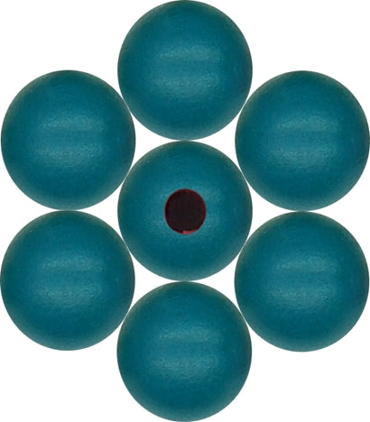 WOOD Painted - ROUND - 25 Mm - HOLE 4 - 5 Mm - DENIM