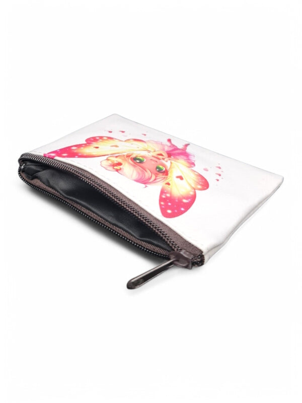 Cosmetic BAG - SMALL - WHITE - FAIRY - ±10×14×1 Cm - Image 2