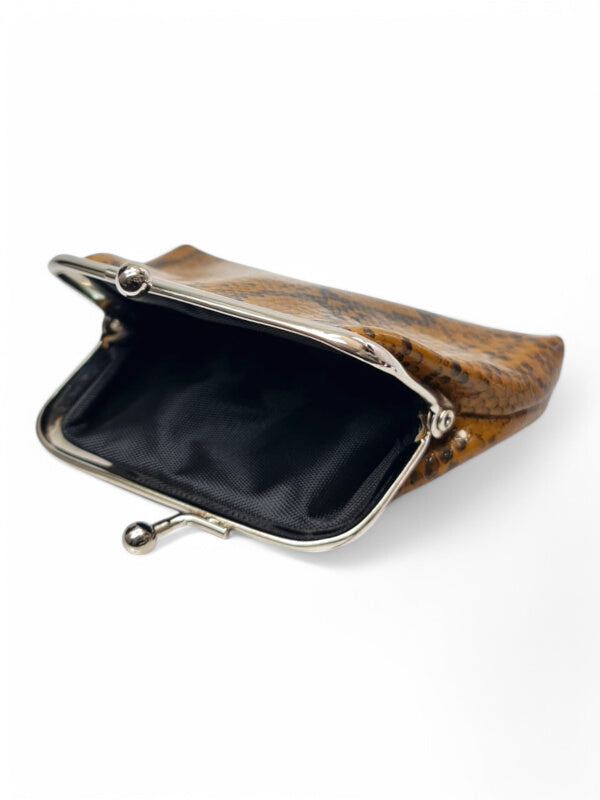 PURSE - BROWN - SNAKE SKIN - ±7.5×9.5×2 Cm - Image 2