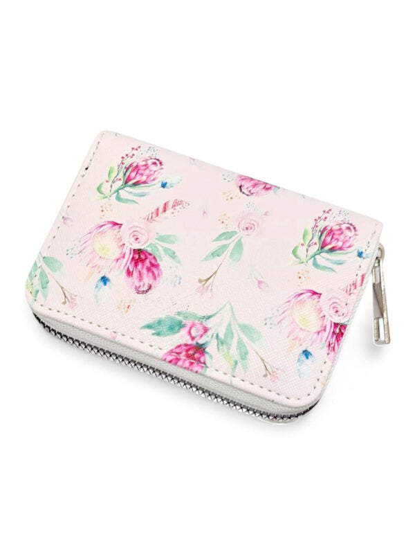 Protea Wallet - LIGHT PINK - CAN HOLD CARDS - ±9×11×2.5 Cm - Image 2