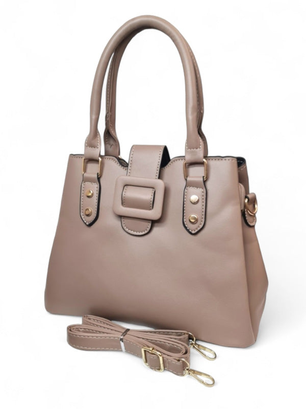 Ladies Bag - Light Taupe, Strap Included, ±21×29 cm - Image 2