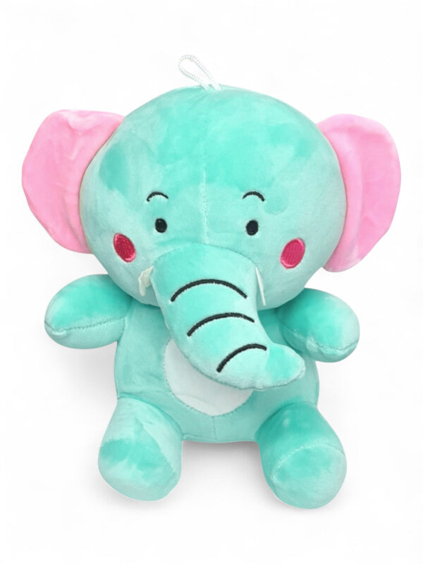 Kids Soft Toy - Green, Elephant, ±22×24 cm - Image 2