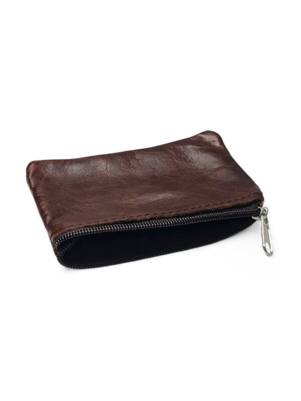 Leather PURSE - LARGE - BROWN - ±9×13 Cm - Image 2