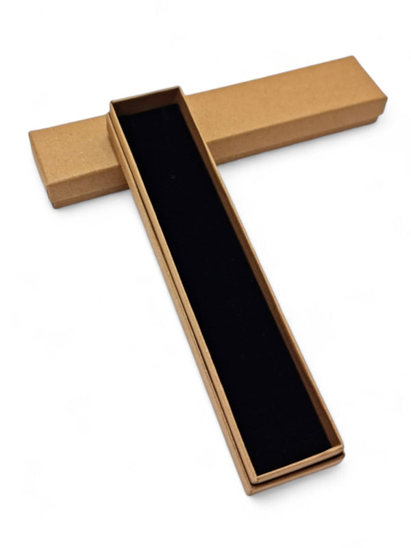Jewellery Box - White ±2.5×22.5×4.5 cm, Pendant On Chain - Image 2