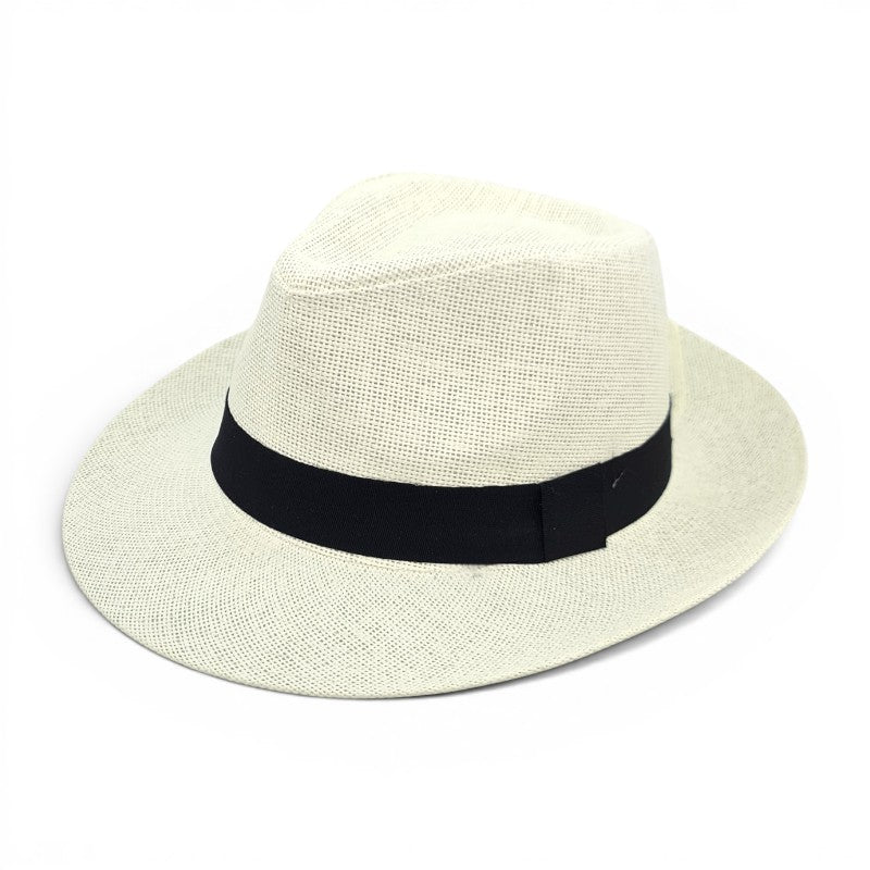 HAT Panama STRAW with BAND - Cream