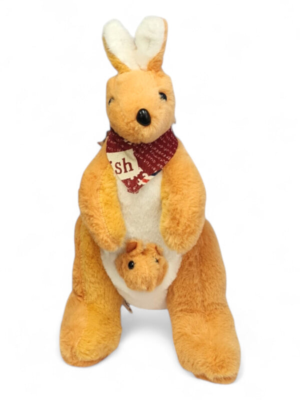 Kids Soft Toy - Orange, Kangaroo, ±30×16 cm - Image 2