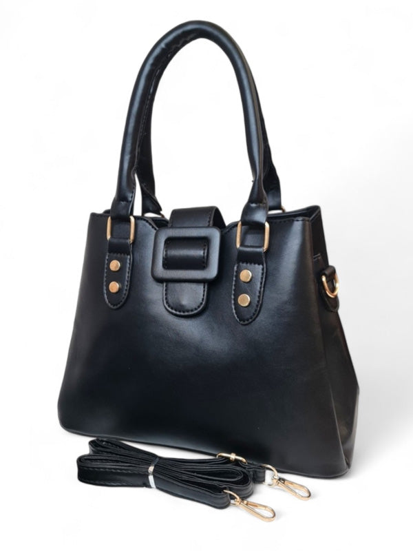 Ladies Bag - Black, Strap Included, ±21×29 cm - Image 2