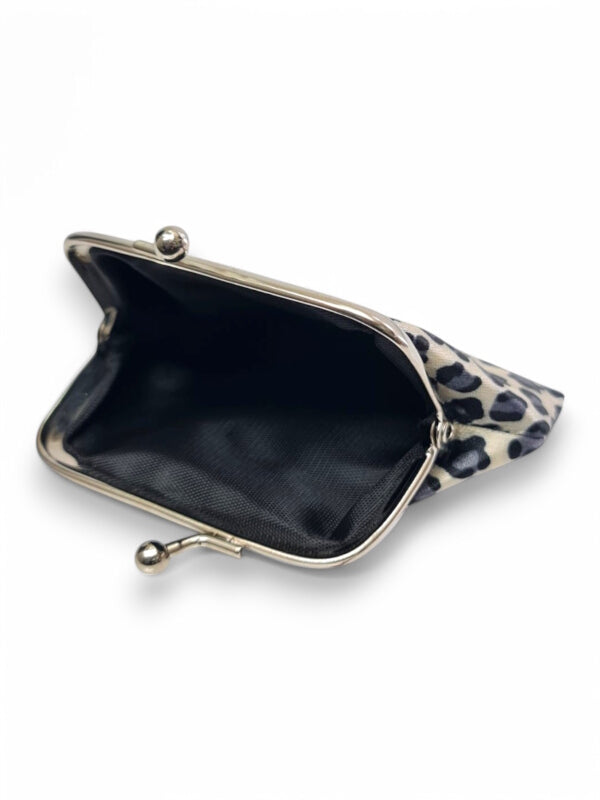 PURSE - GREY - Leopard PRINT - ±7.5×9.5×2 Cm - Image 2
