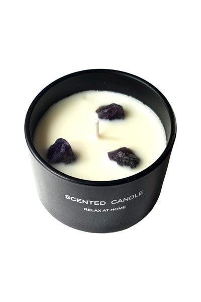 Scented Candle With Crystals - Black, Blackberry Rorer - Image 2